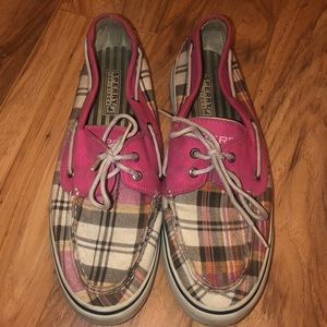 Sperry plaid shoes